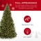 Pre Lit Artificial Spruce Christmas Tree - Easy Assembly & Foldable Base